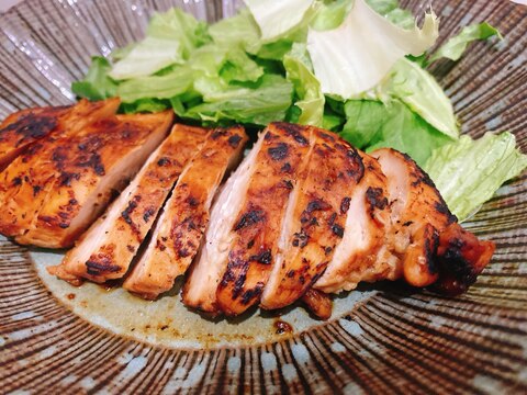 ᯽鶏胸肉の味噌漬け焼き᯽